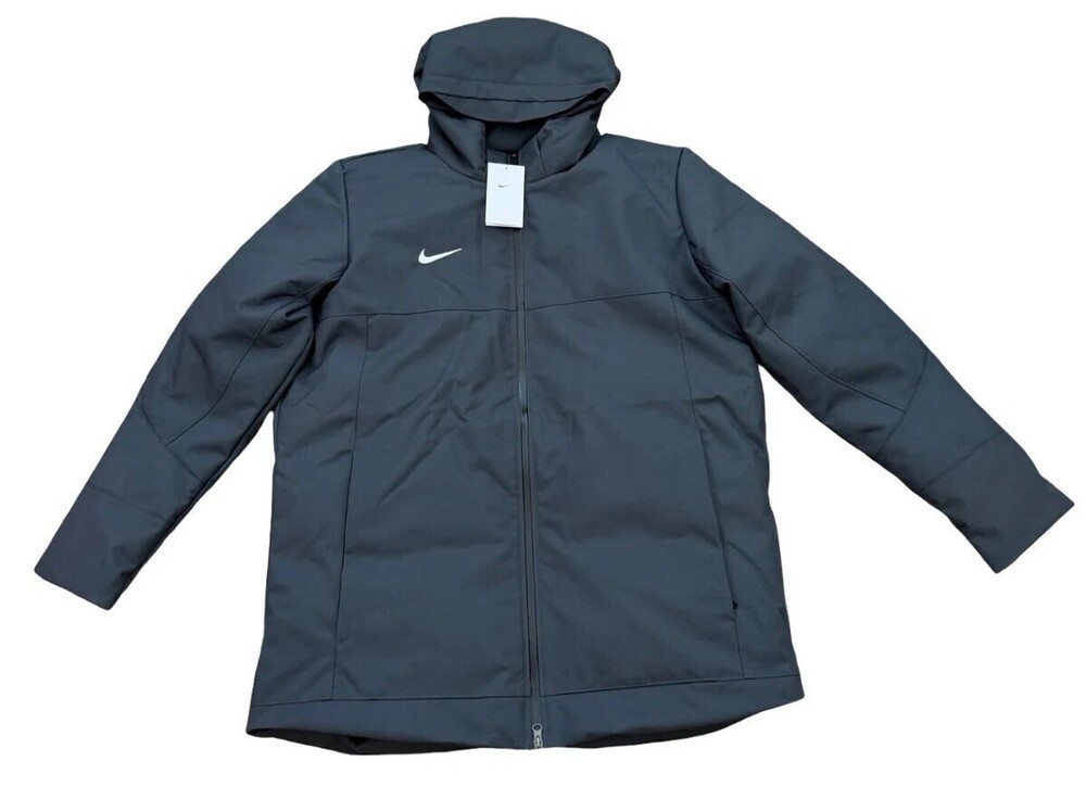 Size XL Nike 550 Team Storm-FIT Down-Fill Parka Jacket Hooded DJ6526-060 Grey